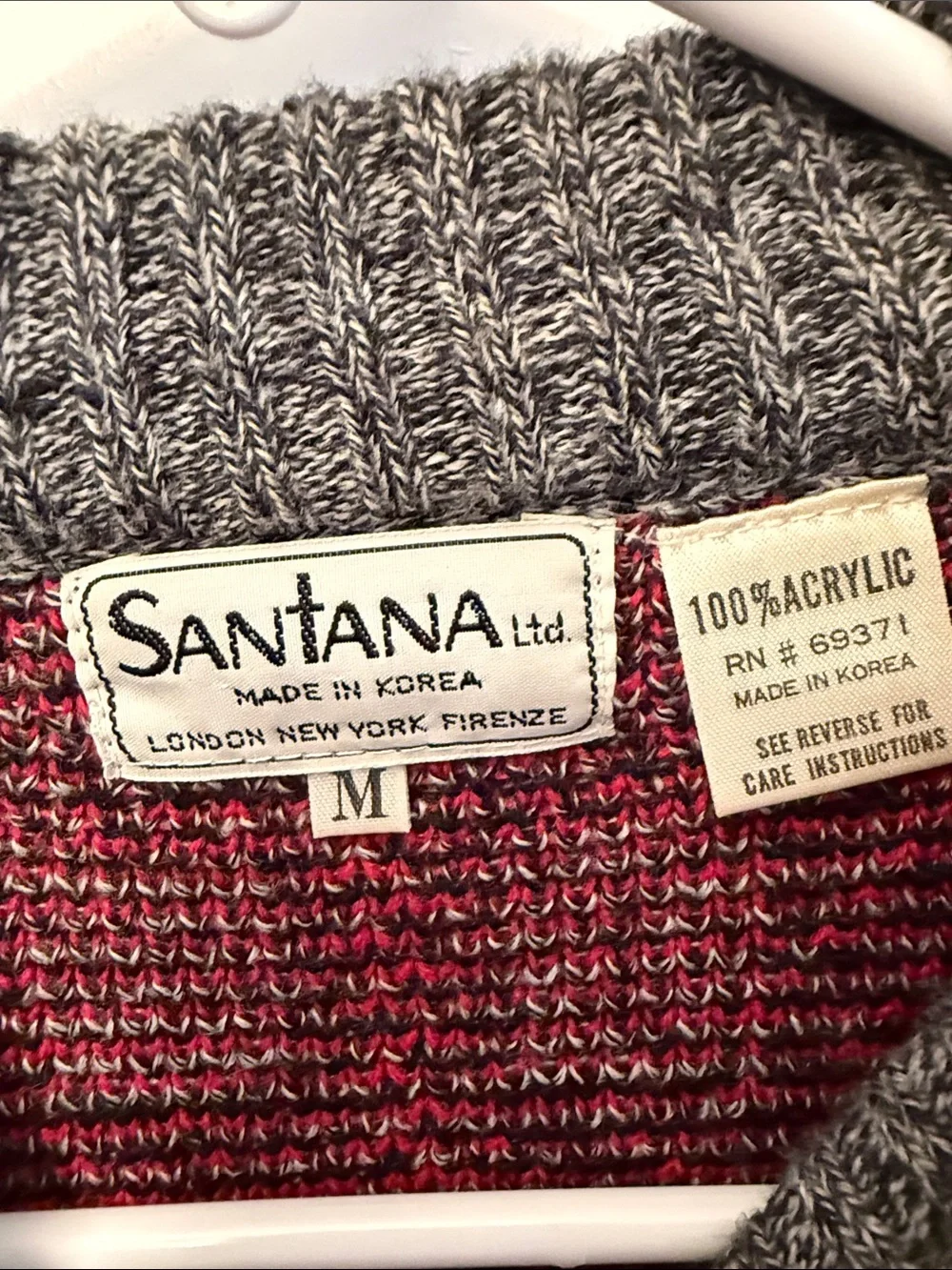Santana Men's Vintage & Black Plaid Crewneck Sweater